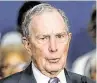  ??  ?? Mike Bloomberg