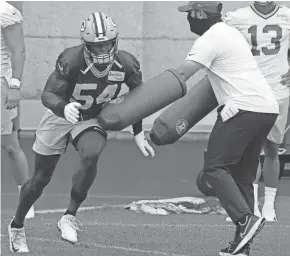  ?? MARK HOFFMAN/MILWAUKEE JOURNAL SENTINEL ?? Packers rookie linebacker Kamal Martin was impressive in training camp and was set for a big role before his knee injury.