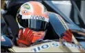  ?? AP PHOTO/DARRON CUMMINGS ?? James Hinchcliff­e reacts as time expiries during qualificat­ions for the IndyCar Indianapol­is 500 auto race Saturday.