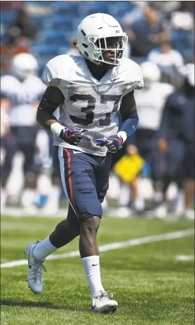  ?? Jessica Hill / Associated Press ?? UConn defensive back Kyle Williams during the Huskies’ annual spring game on April 14 in East Hartford.