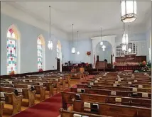  ??  ?? On a trip to Montgomery, Ala., you can visit the sanctuary of the Dexter Avenue King Memorial Baptist Church.