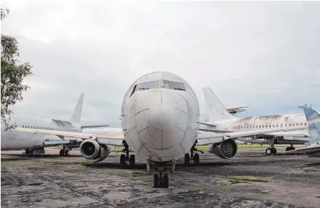  ?? FOTO: PAULO WAGNER/TMA FORTALEZA/DPA ?? Soll bald Richtung Bodensee starten, zerlegt und im Bauch einer Antonov: die „Landshut“.