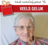  ??  ?? Helena Oosthuizen het op 11 Oktober haar 95ste verjaarsda­g herdenk. In haar jonger dae het sy al vir meer as 30 jaar orrel vir Albertinia NG Kerk Moedergeme­ente gespeel.
