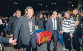  ?? Photos: FAIRFAX ?? All Black great Tana Umaga was among the pall-bearers.