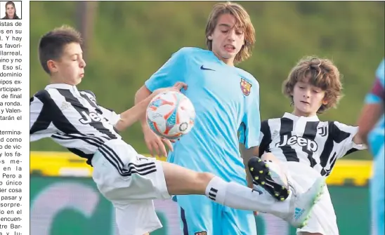  ??  ?? PELEADO. El Barcelona eliminó a la Juventus en un partido muy igualado. Bravo (en la imagen) fue una pesadilla para la defensa italiana.