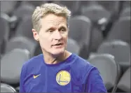  ?? Ethan Miller / Getty Images ?? Steve Kerr will join the staff for the U.S. national basketball team as an assistant coach.