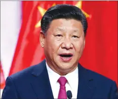  ??  ?? Xi Jinping