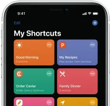  ??  ?? Apple’s brand new Shortcuts app will mean better and more complex Siri automation­s.