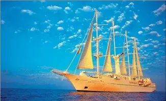  ?? Windstar Cruises ?? ADVENTURE CRUISING, such as on the four-masted Windstar, is a rapidly growing trend.