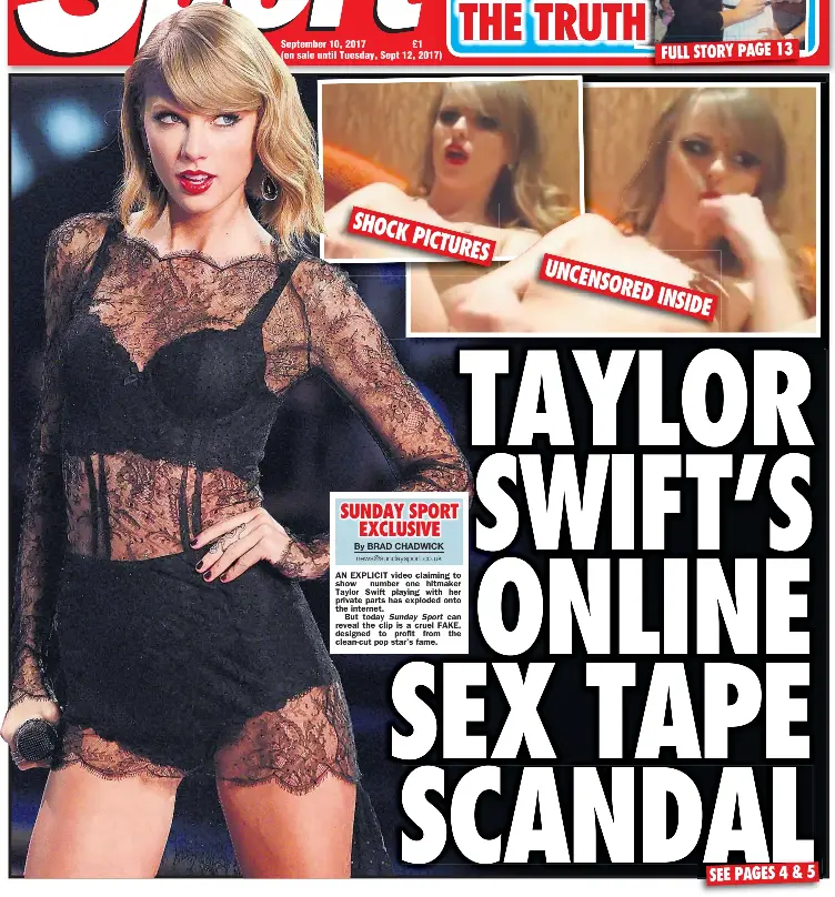 Taylor Swift S Online Sex Tape Scandal Pressreader