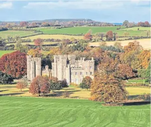  ??  ?? Knockdrin Castle is on the estate of the von Prondzynsk­i family in Ireland