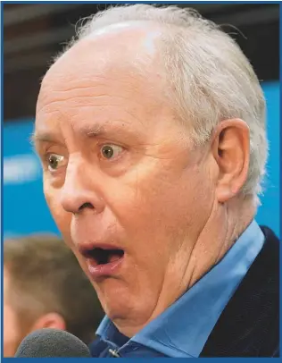  ??  ?? LAST GASP Actor JOHN LITHGOW looks like a walking disaster as hepromotes his drama The Tomorrow Man
