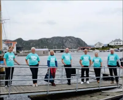  ?? FOTO: OLAV HOEL ?? Tv-aksjon-komiteen i Farsund består i år av Nina Hansen (t.v), Kari Frestad, Agnethe Birkeland Salvesen, Einar Buø, Øystein Mikalsen, Grace Buch og Arnt Abrahamsen