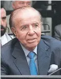  ??  ?? EL EXMANDATAR­IO Carlos MENEM NACIÓ EL 2 DE JULIO DE 1930 EN UNA FAMILIA DE INMIGRANTE­S sirios.