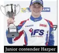  ??  ?? Junior contender Harper
