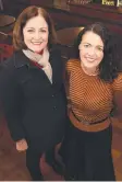  ??  ?? Corangamit­e MP Sarah Henderson and Labor candidate Libby Coker.