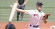  ?? Steven Senne / Associated Press ?? The Red Sox’s Ryan Weber delivers a pitch against the Orioles during the first inning on Sunday in Boston.