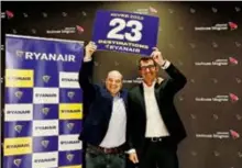  ?? ?? De gauche à droite : Dara Brady, Directeur Marketing et Digital de Ryanair et Philippe Crébassa, Président du Directoire de Toulouse- Blagnac,