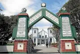  ?? GETTY IMAGES ?? The gates to Ratana Church, Te Haahi Ratana, born from the prophet Tahupotiki Wiremu Ratana who is believed to have received a divine revelation in 1918.