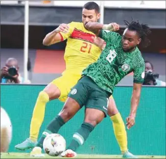  ?? ?? Ademola Lookman (right) was one of the three Super Eagles selected in the AFCON 2023 Best XI squad released...yesterday