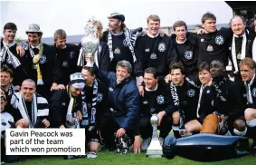  ??  ?? Gavin Peacock was part of the team which won promotion