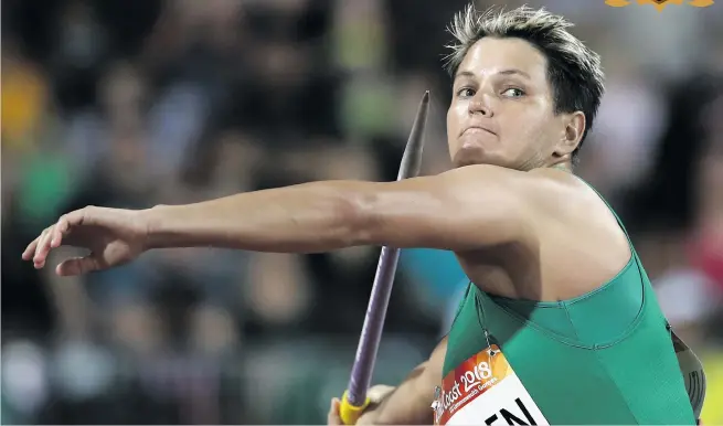  ?? Pictures: Getty Images ?? SHE’S A FIGHTER. South Africa’s Sunette Viljoen hasn’t had things go her way in life, but sport has always been the one thing she could turn to.