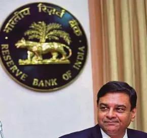  ?? REUTERS PIC ?? Reserve Bank of India governor Urjit Patel says he is seeking to maintain economic stability amid growing risks from global trade and currency tensions.