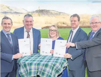  ??  ?? Together Councillor Ellen Forson worked on Stirling and Clackmanna­nshire City Deal