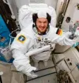  ??  ?? Der Astronaut Alexander Gerst war zum zweiten Mal auf der ISS.