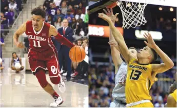  ?? | RICHARD W. RODRIGUEZ/ AP ( LEFT); ORLIN WAGNER/ AP ?? The Bulls should consider Oklahoma guard Trae Young ( left) or Missouri forward Michael Porter Jr. in the NBA Draft. Both should be available after the first pick.