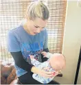  ?? Picture: Instagram ?? Karlien van Jaarsveld with her new baby.