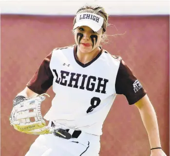  ?? COREY PERRINE/AP ?? Injuries have dogged Lehigh softball player Hannah Edwards the last two years and, after being unable to work out this summer, she has decided the time is right to give up the sport.