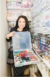  ?? RACHEL VANNI/THE NEW YORK TIMES ?? Arlene Chua, a banker and cookie decorator, has so many cookie cutters that she converted one of her clothes closets into storage for them.
