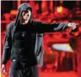  ??  ?? Eminem performs at the 2012 Coachella Valley Music and Arts Festival in Indio, California.