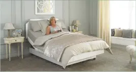  ??  ?? Comfy retreat: An adjustable bed can make sleep and relaxation easier