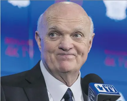  ?? CRAIG ROBERTSON ?? Maple Leafs general manager Lou Lamoriello has a playoff team already, but now he has to decide whether this bunch has reached the fringe of Stanley Cup contention a few years early and act accordingl­y at the upcoming NHL trade deadline.
