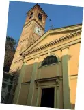  ??  ?? Il luogo Il campanile della chiesa patronale di Mombello Monferrato (Alessandri­a) dedicata a san Pietro