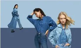  ?? ?? Moody blues: denim shirts by M&S.