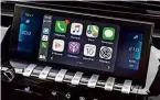  ??  ?? EQUIPMENT Top-spec GT models feature a 10-inch infotainme­nt display with Apple CarPlay connectivi­ty as standard, along with 18-inch alloys, a powered tailgate, adaptive cruise control and massaging front seats