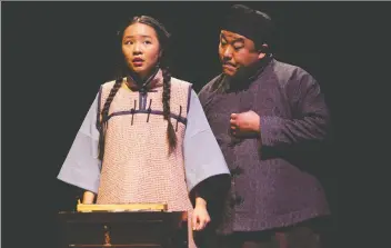  ?? TIM MATHESON ?? Jennifer Tong and Jovanni Sy star in China Doll at the Gateway Theatre.