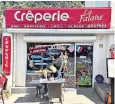  ?? ?? Creperie la Falaise overlooks Omaha Beach, stormed by Allied troops in 1944
