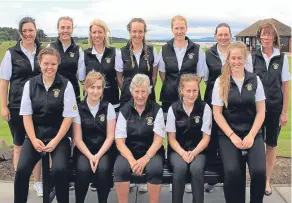  ??  ?? The winning Perth and Kinross Ladies golf team.