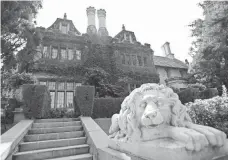  ?? 2006 PHOTO BY GABRIEL BOUYS, AFP/GETTY IMAGES ?? During Hugh Hefner’s ownership, the Playboy Mansion had 12 bedrooms, 21 full or partial bathrooms, a home theater, a wine cellar and a separate game house.