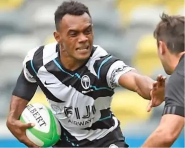  ?? Photo: Oceania Rugby ?? Team Fiji men’s utility back Sireli Maqala in action.