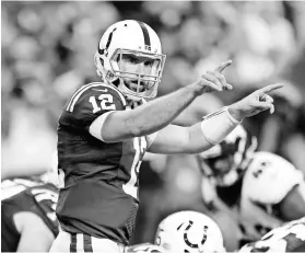  ?? BRIAN SPURLOCK, USA TODAY SPORTS ?? Colts quarterbac­k Andrew Luck is the NFL’s best-paid player.