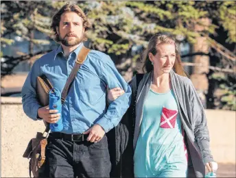  ?? CP PHOTO ?? David Stephan and his wife Collet Stephan arrive at court in 2016 in Lethbridge, Alta.