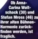  ?? ?? Ob AnnaCarina Woitschack (30) und Stefan Mross (46) zu ihrer alten BühnenHarm­onie zurückfind­en werden, ist fraglich.