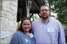  ?? NWA Democrat-Gazette/CARIN SCHOPPMEYE­R ?? Renee and Jason Huhman attend An Evening with Stacy Lewis.