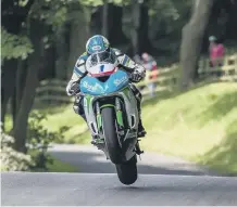  ?? PHOTO; JOHN MARGETTS ?? Dean Harrison in action at Oliver’s Mount last year