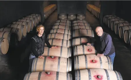  ?? Lacy Atkins / The Chronicle 2014 ?? Philip Togni and his daughter Lisa at the Philip Togni Winery in St. Helena, which will stop making its Ca’Togni dessert wine.